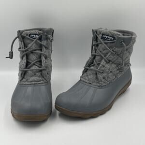 Sperry Women's Syren Gulf Wool Duck Boots Gray 8.5